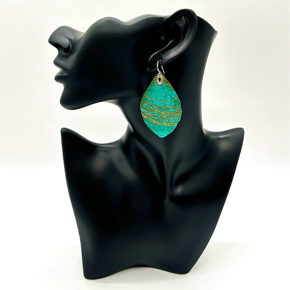 Silpada Jewelry - W3071 Silpada Retired 'Cayman' Earrings Patina Brass 925 Sterling Silver NEW